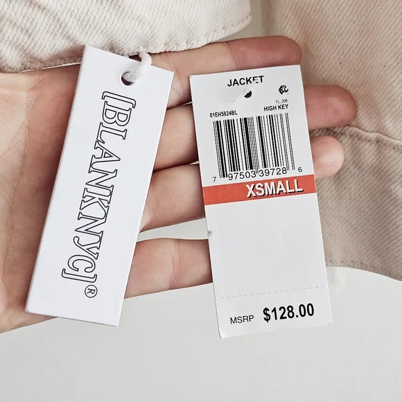 BLANKNYC Sacha Fringed Denim Jacket XS NWT Anthropologie Exclusive Boho Western - Picture 4 of 16